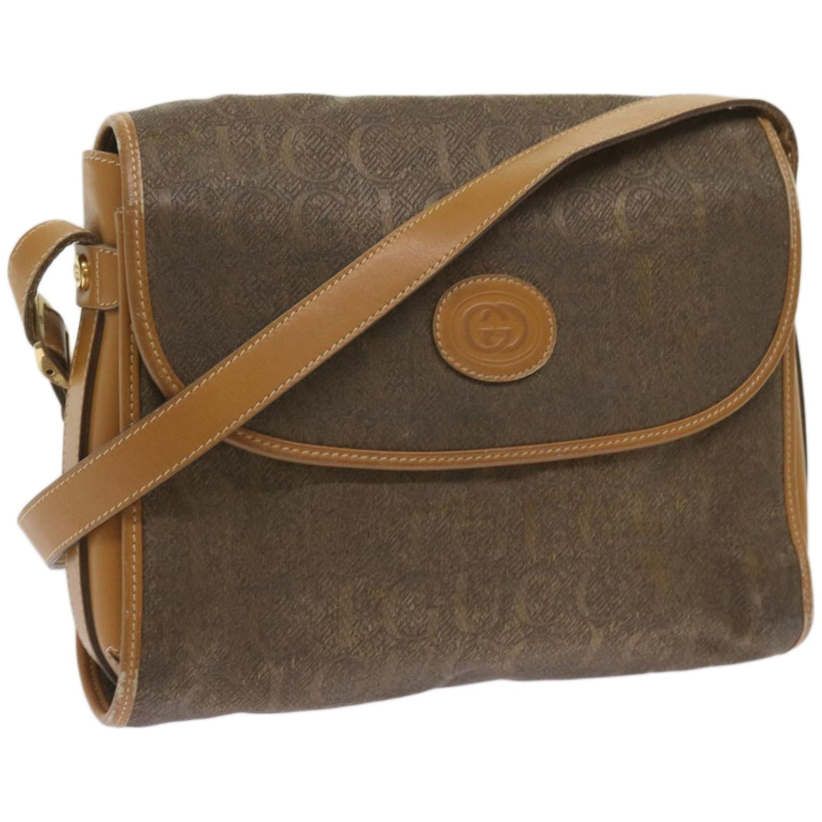 GUCCI Shoulder Bag Canvas Brown 001 14 0712  ep3492