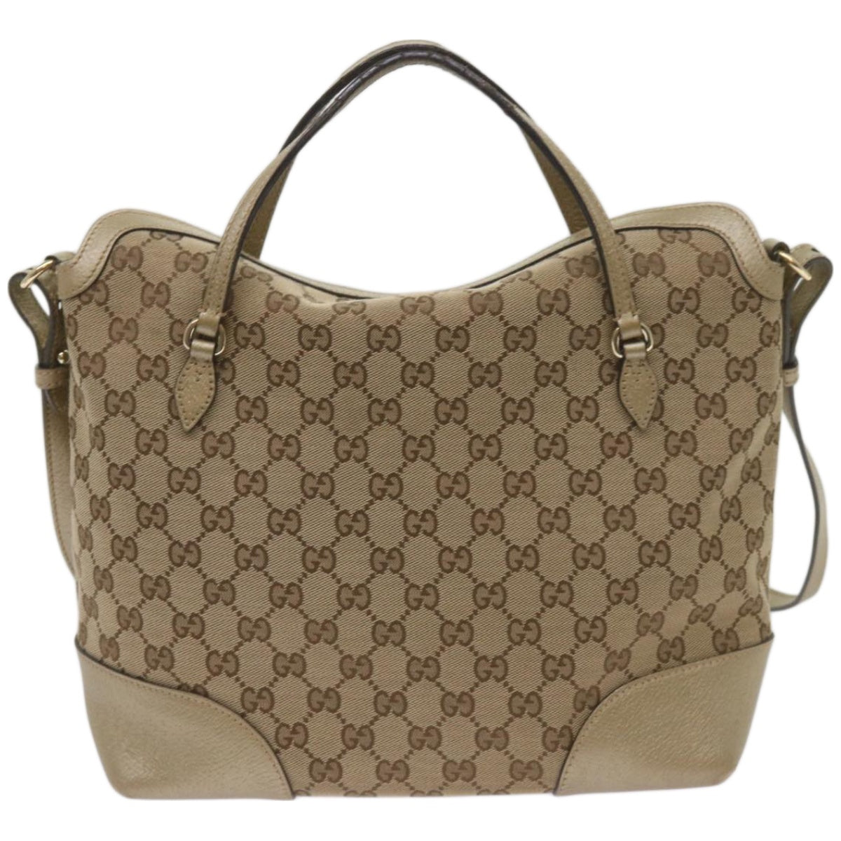 GUCCI GG Canvas Tote Bag 2way Beige 353120  ep3497