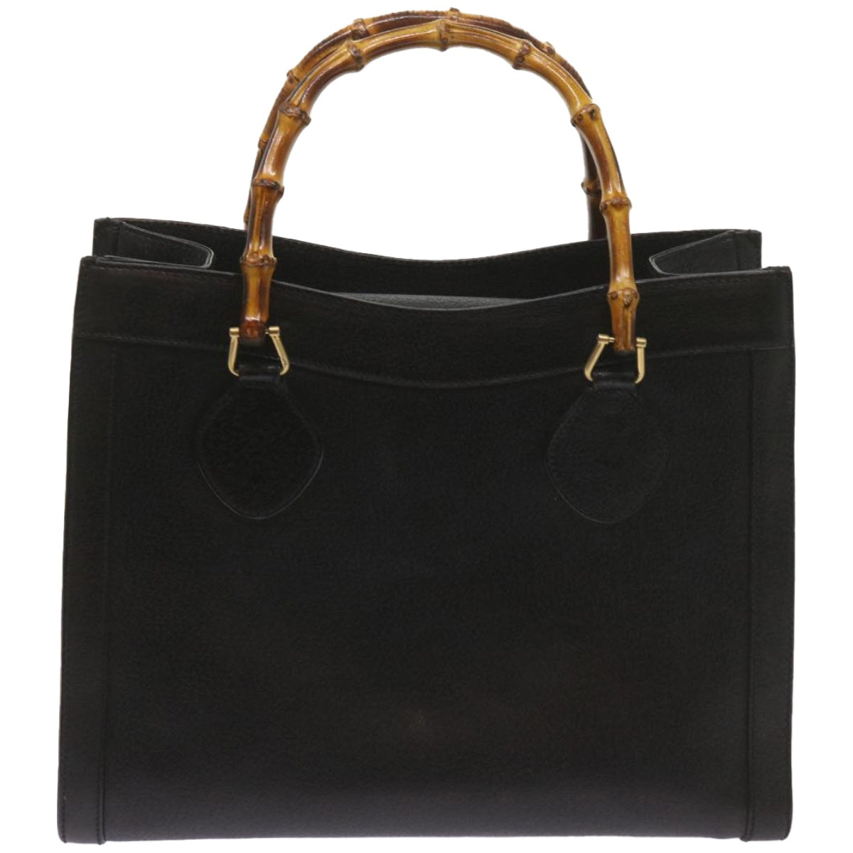 GUCCI Bamboo Hand Bag Leather Black 002 0260  ep3499