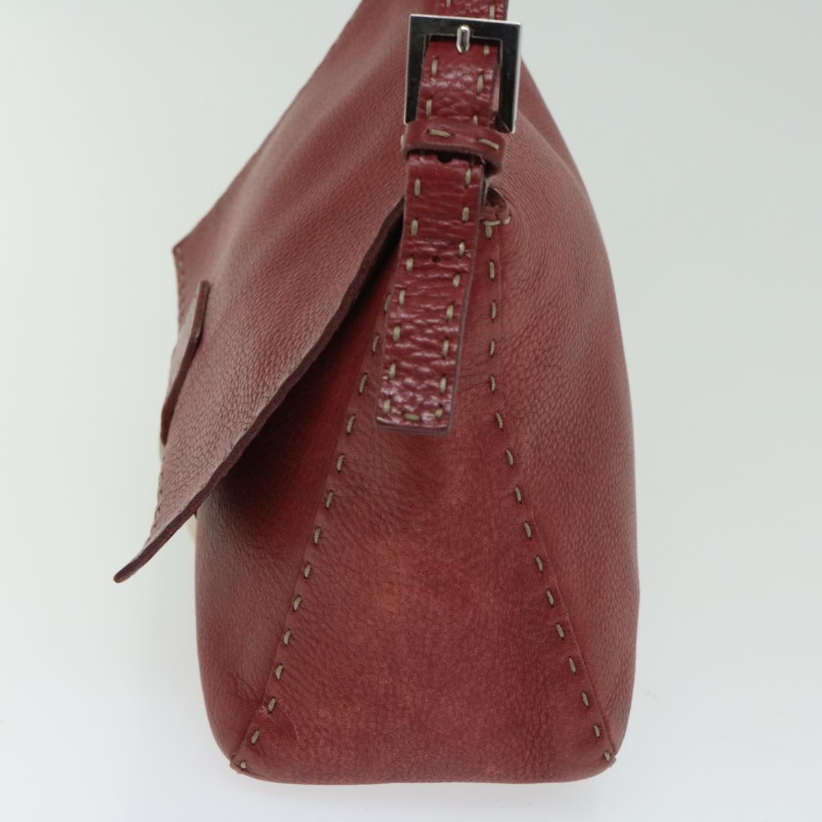 Luxury FendiMamma Baguette Shoulder Bag Leather Redep3505