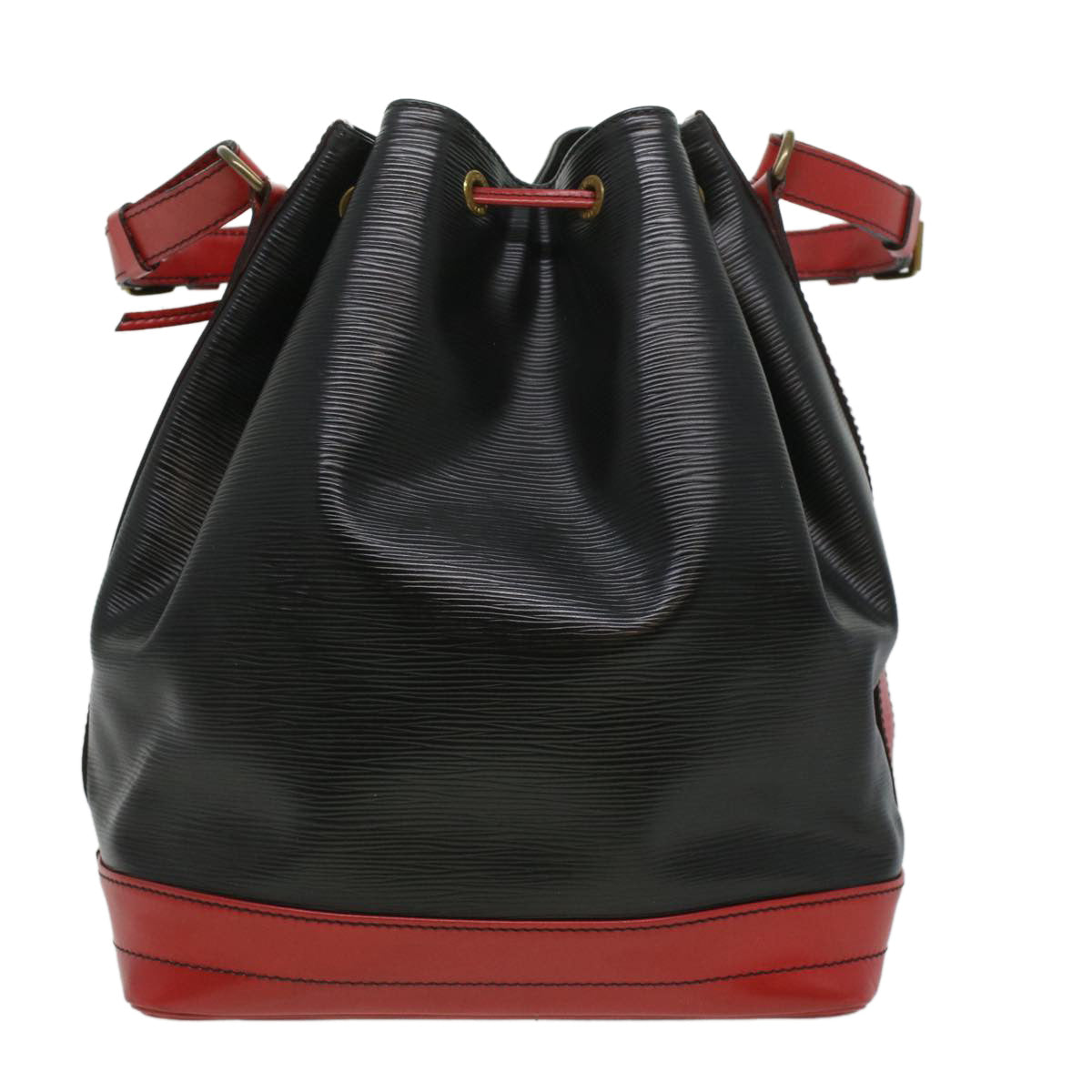LOUIS VUITTON Epi Noe Shoulder Bag bicolor Black Red M44017 LV ep351