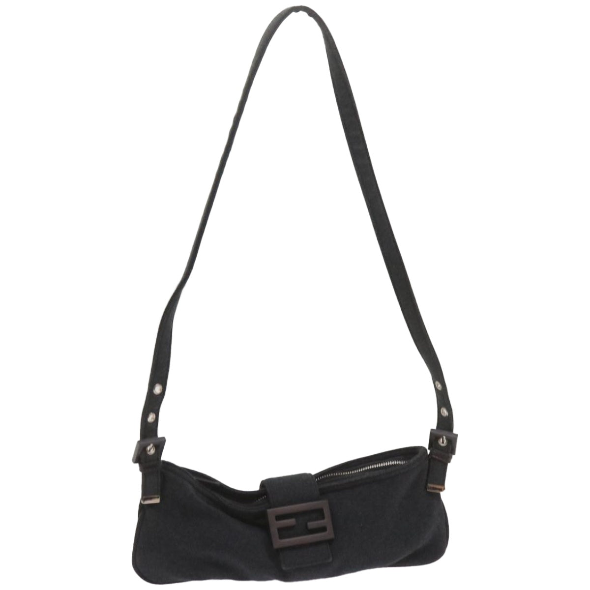 Luxury FendiMamma Baguette Shoulder Bag Cotton Gray 2354 26685 008ep3514