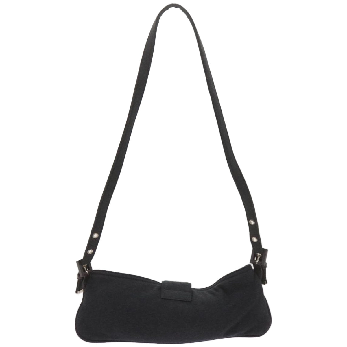 Luxury FendiMamma Baguette Shoulder Bag Cotton Gray 2354 26685 008ep3514