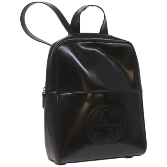 GUCCI Backpack Leather Black  ep3519