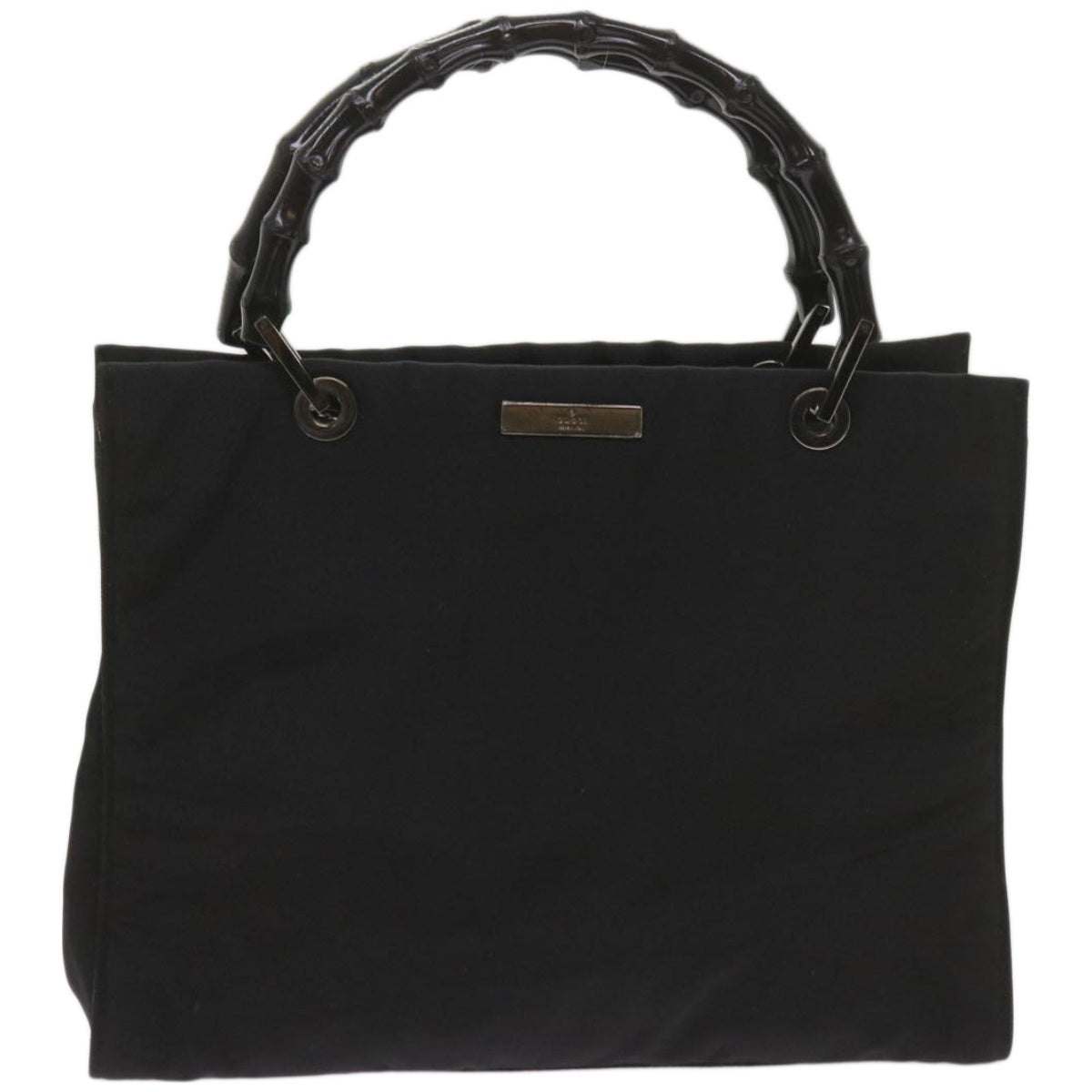 GUCCI Bamboo Hand Bag Canvas Black 002 1016  ep3520