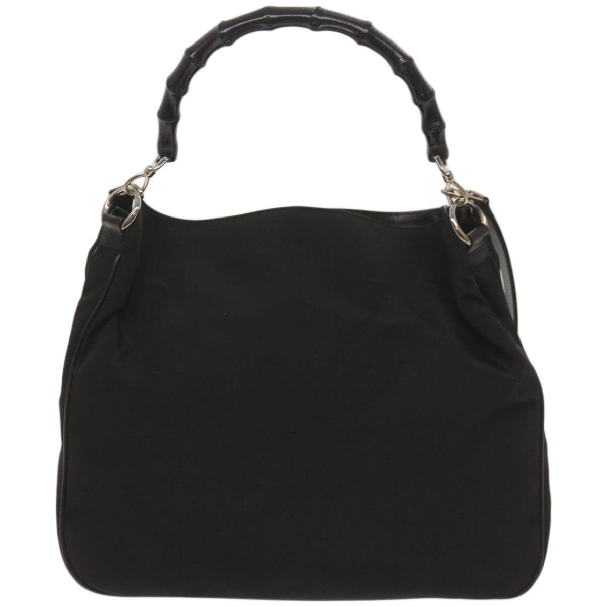 GUCCI Bamboo Shoulder Bag Canvas 2way Black 001 1577 1781  ep3539