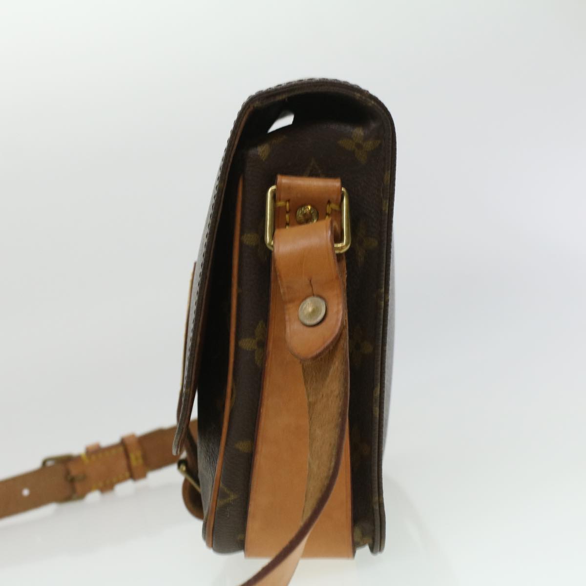 LOUIS VUITTON Monogram Cartouchiere MM Shoulder Bag M51253 LV ep365