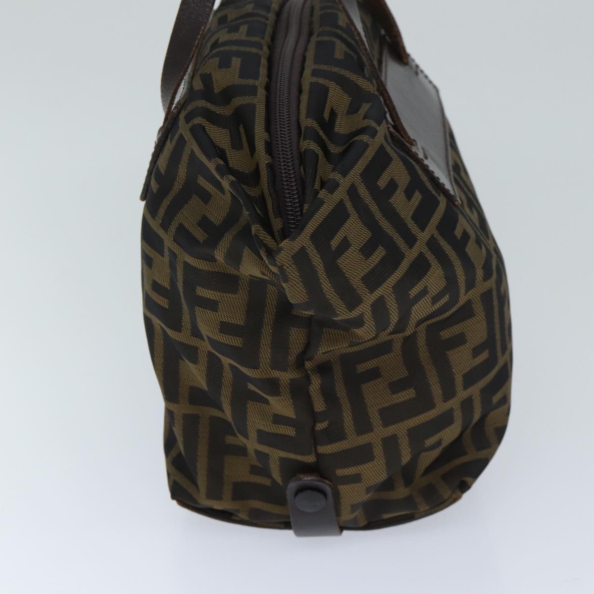 Luxury FendiZucca Canvas Hand Bag Brown Blackep3722