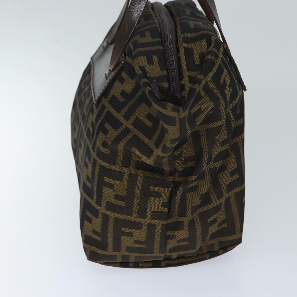 Luxury FendiZucca Canvas Hand Bag Brown Blackep3722
