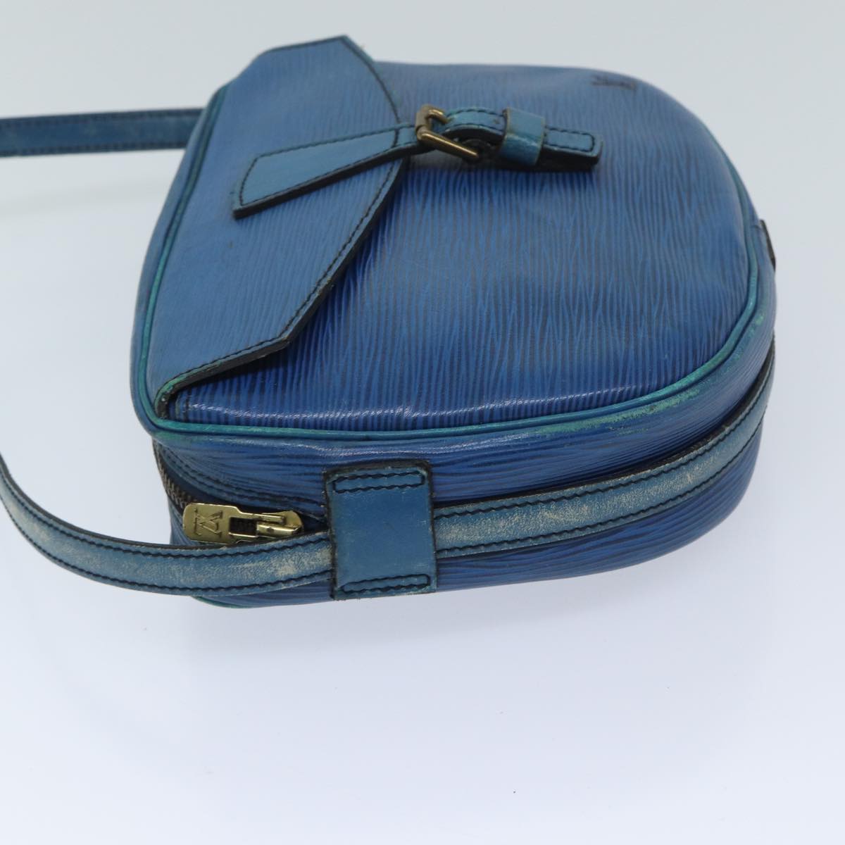 LOUIS VUITTON Epi June Feuille Shoulder Bag Blue M52155 LV ep3733