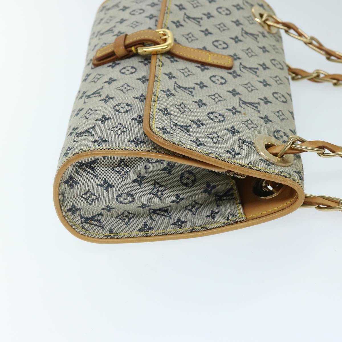 LOUIS VUITTON Monogram Mini Camille Chain Shoulder Bag Blue M92002 ep3756