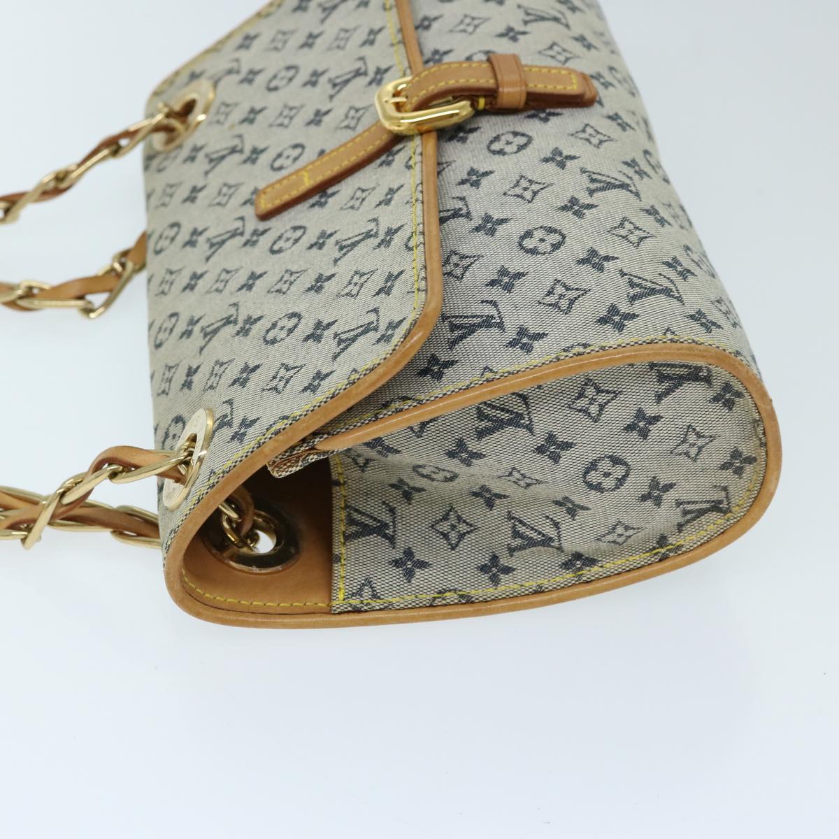 LOUIS VUITTON Monogram Mini Camille Chain Shoulder Bag Blue M92002 ep3756