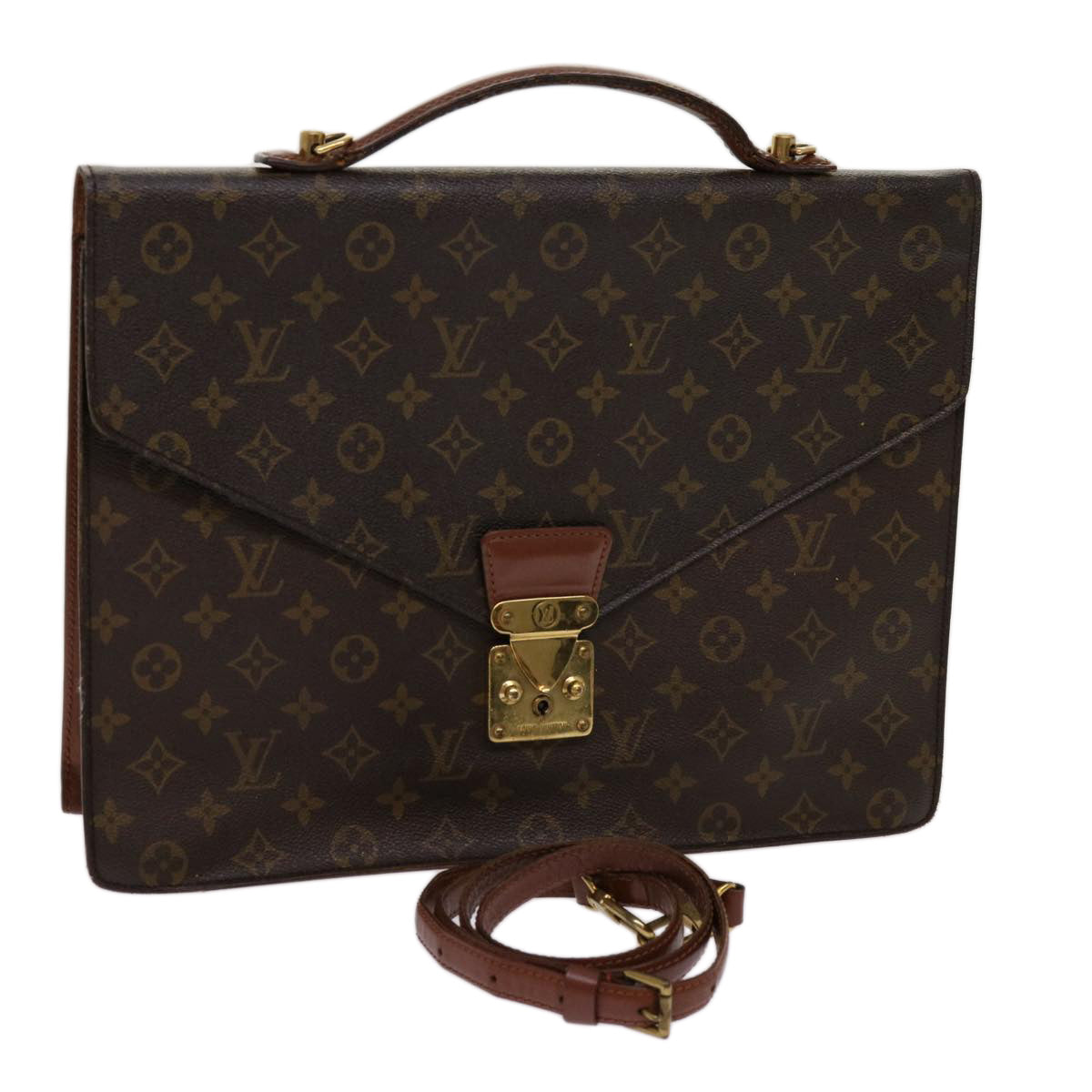 LOUIS VUITTON Monogram Porte Documents Bandouliere Bag M53338 LV ep3805