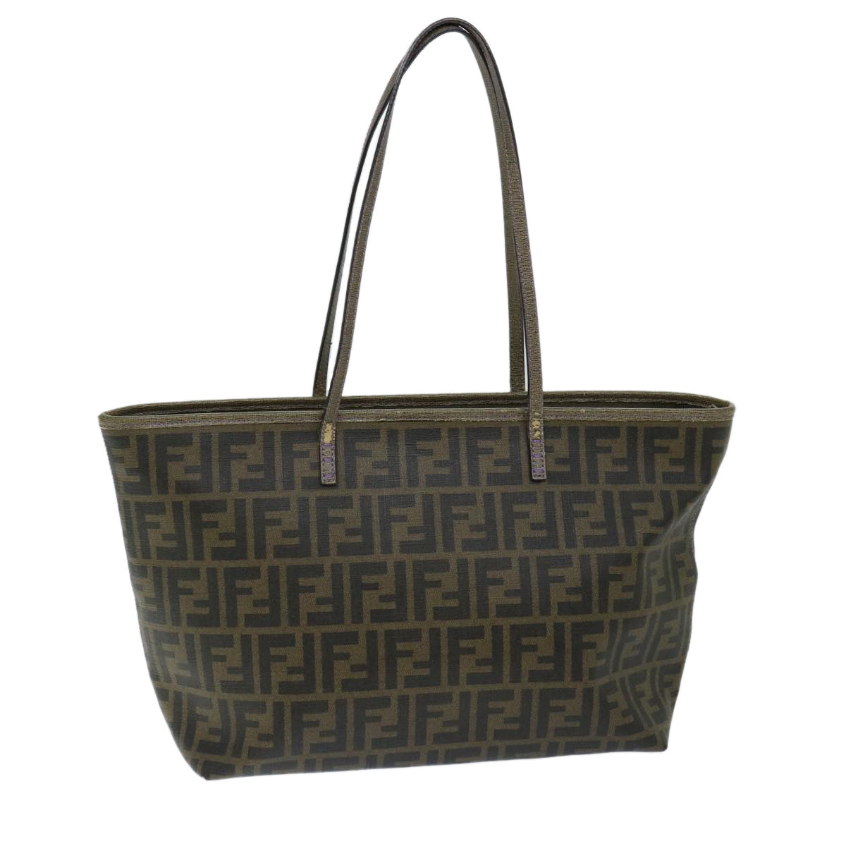 Luxury FendiZucca Canvas Tote Bag Black Brownep3830