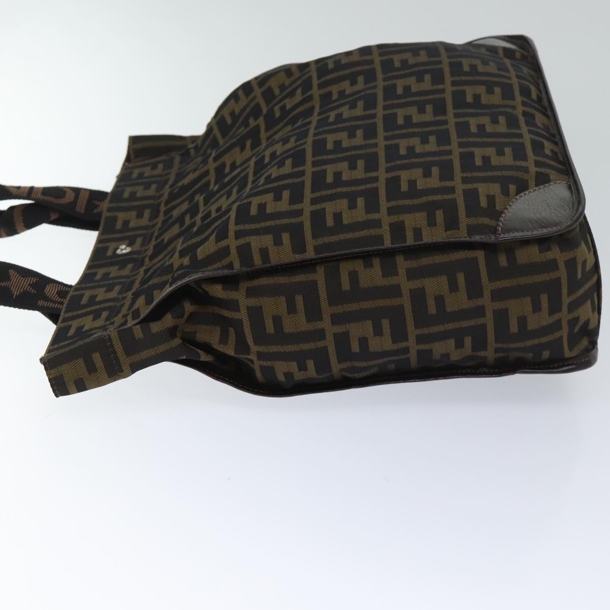 Luxury FendiZucca Canvas Tote Bag Black Brownep3832
