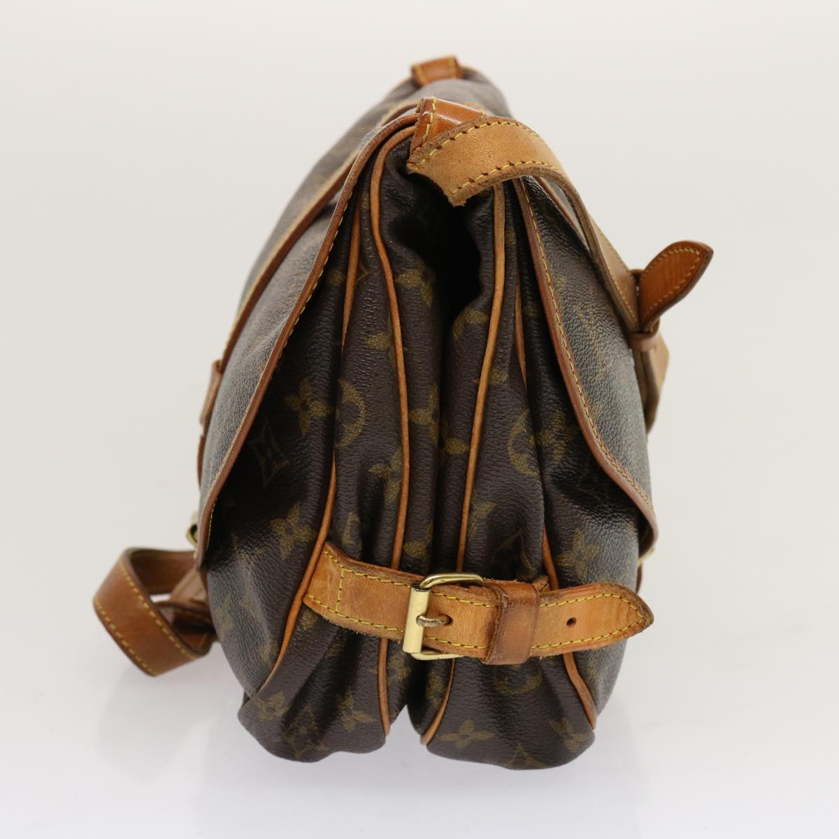 LOUIS VUITTON Monogram Saumur 30 Shoulder Bag M42256 LV ep3870