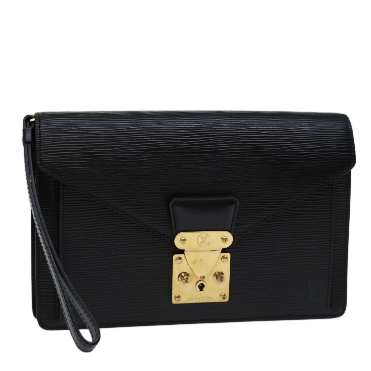 LOUIS VUITTON Epi Serie Dragonne Hand Bag Black M52612 LV ep3907
