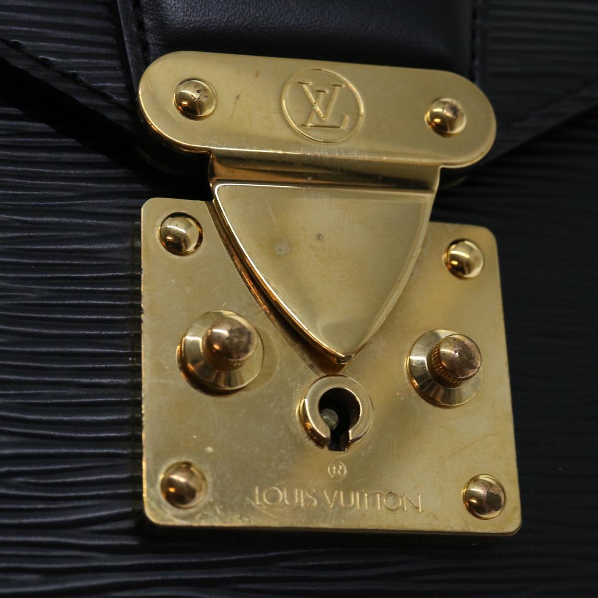 LOUIS VUITTON Epi Serie Dragonne Hand Bag Black M52612 LV ep3907