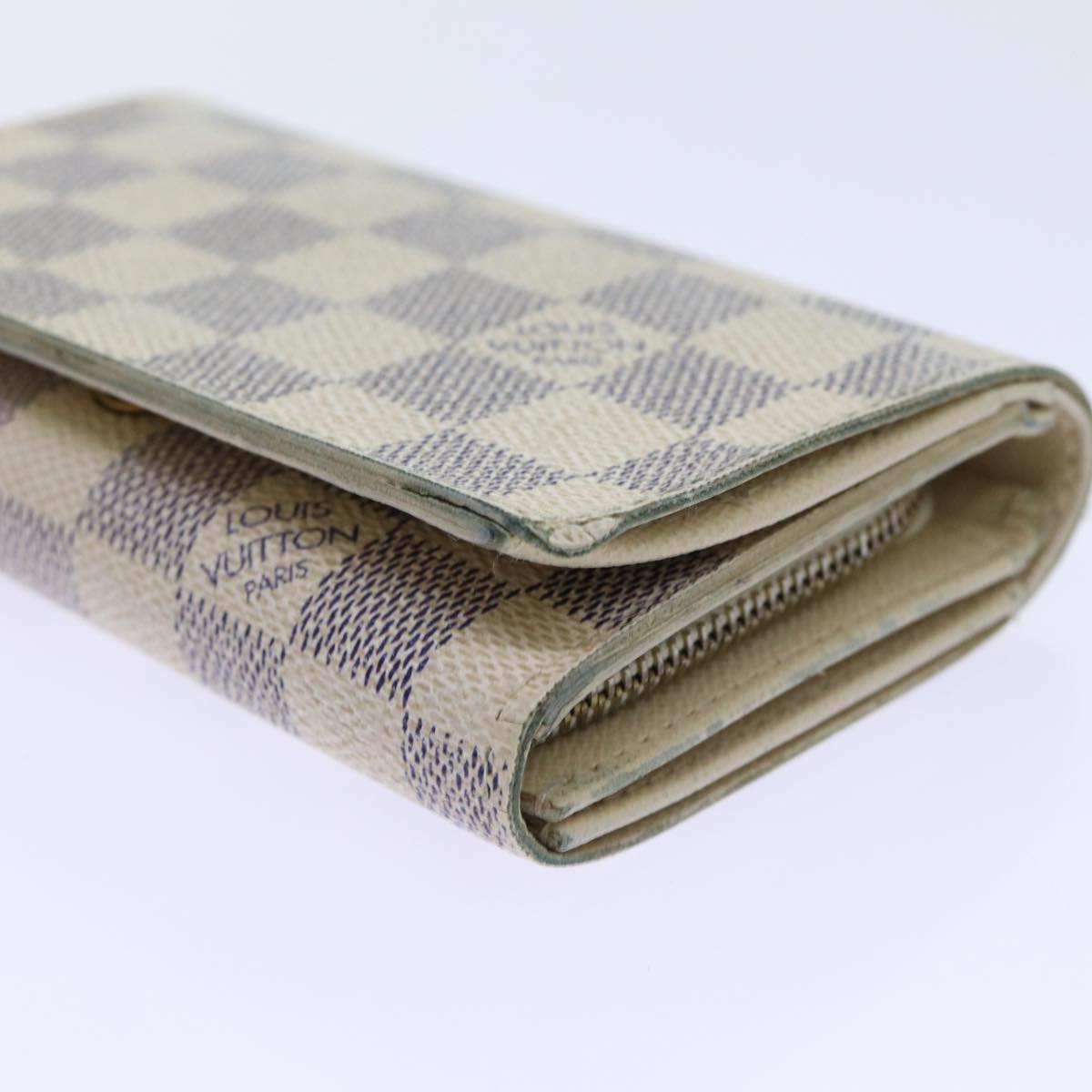 LOUIS VUITTON Damier Azur Portefeuille Tresol Wallet N61744 LV ep3925