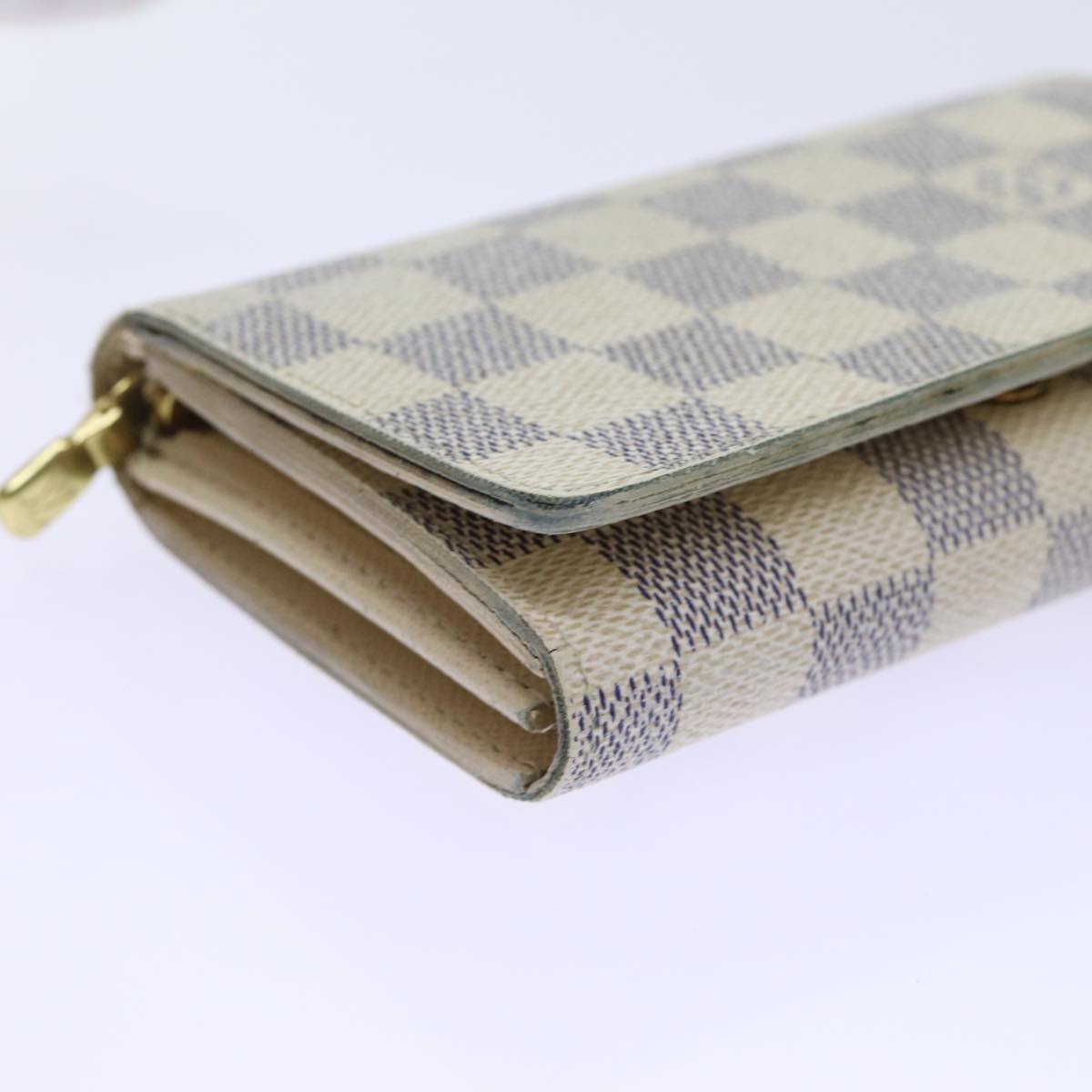 LOUIS VUITTON Damier Azur Portefeuille Tresol Wallet N61744 LV ep3925
