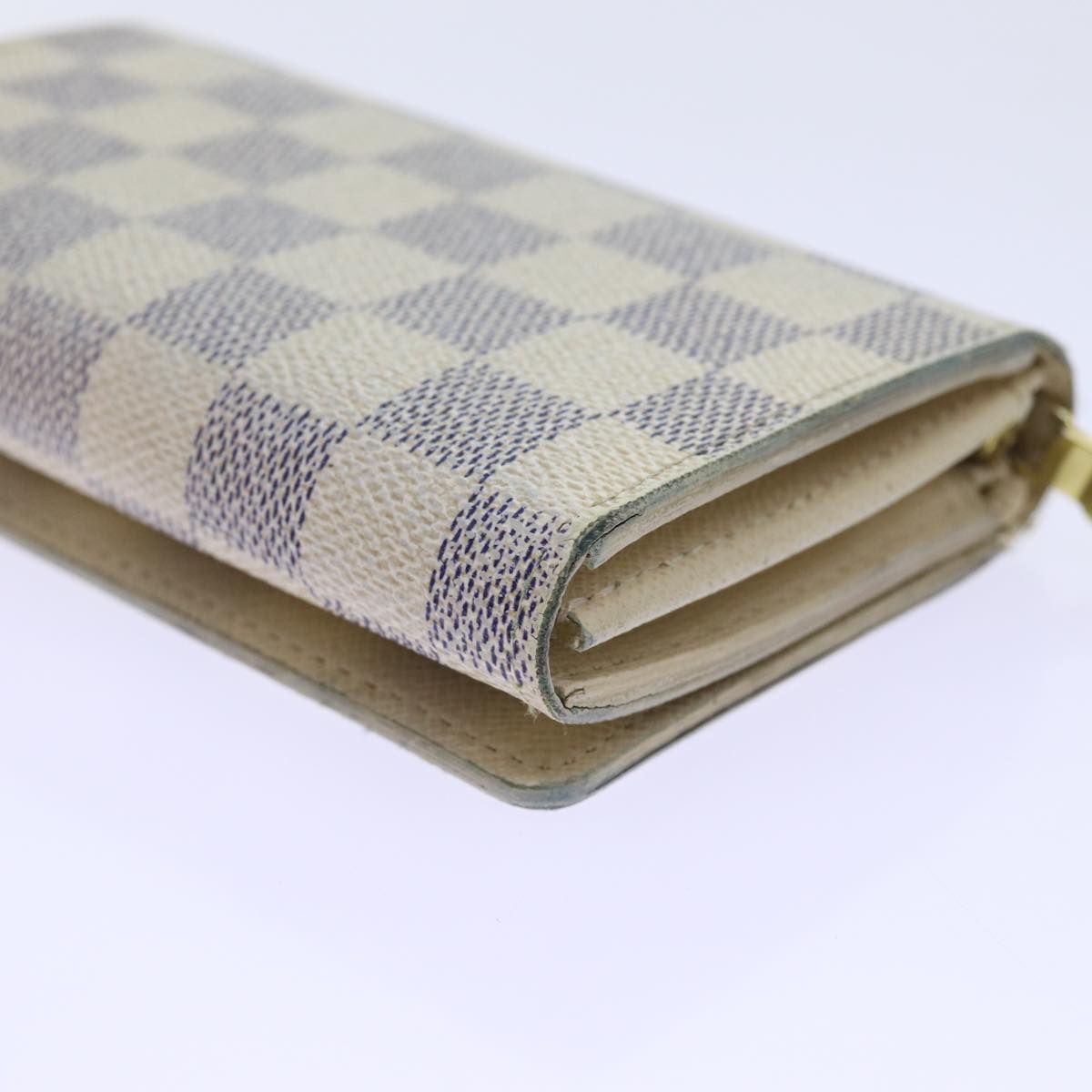 LOUIS VUITTON Damier Azur Portefeuille Tresol Wallet N61744 LV ep3925