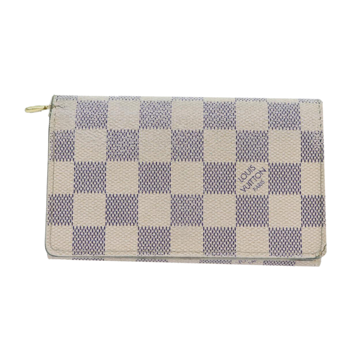 LOUIS VUITTON Damier Azur Portefeuille Tresol Wallet N61744 LV ep3925