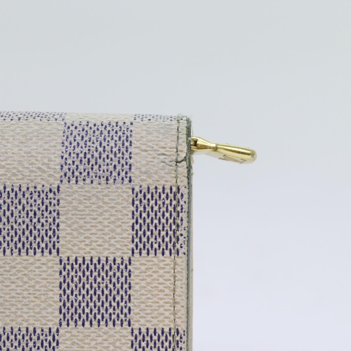 LOUIS VUITTON Damier Azur Portefeuille Tresol Wallet N61744 LV ep3925