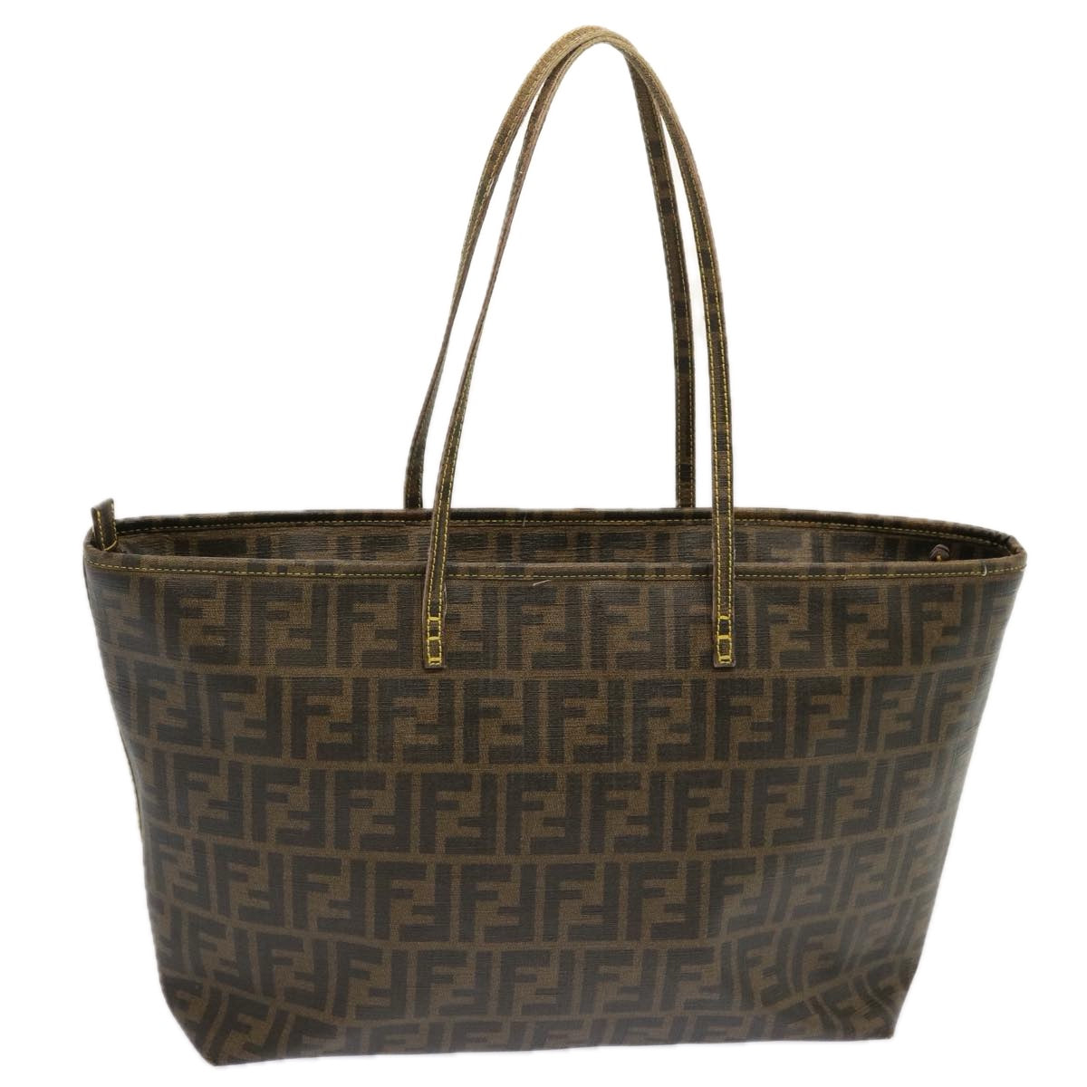 Luxury FendiZucca Canvas Tote Bag Black Brownep3963