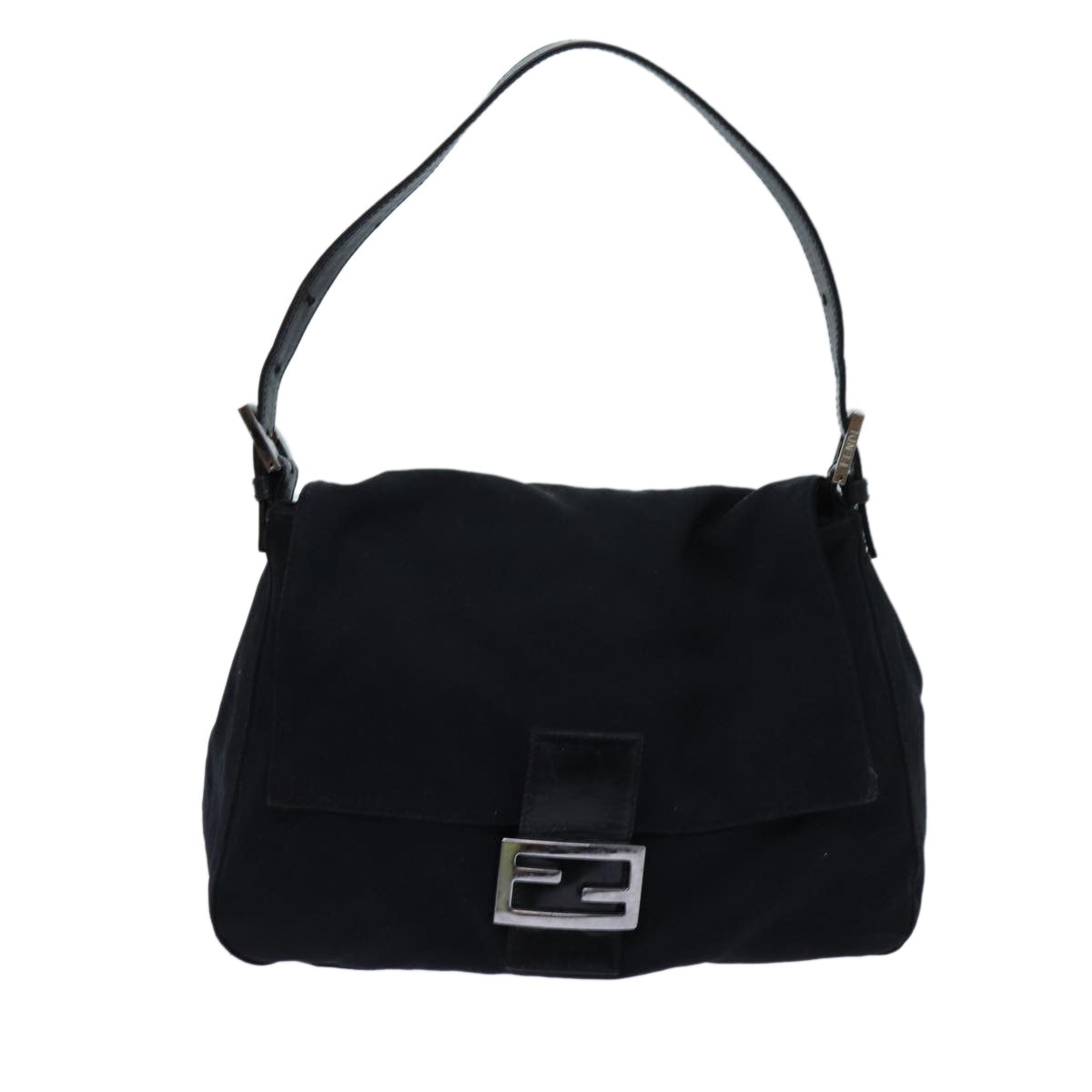 Luxury FendiMamma Baguette Shoulder Bag Nylon Black 2321 26325 079ep4022