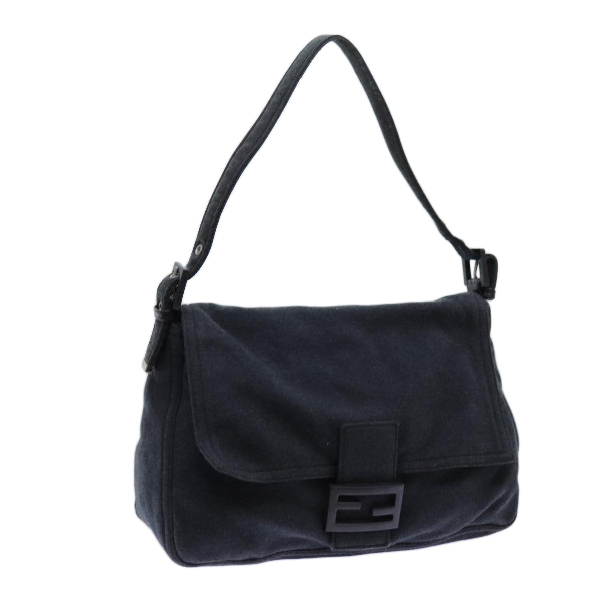 Luxury Fendi Mamma Baguette Shoulder Bag Cotton Grayep4032