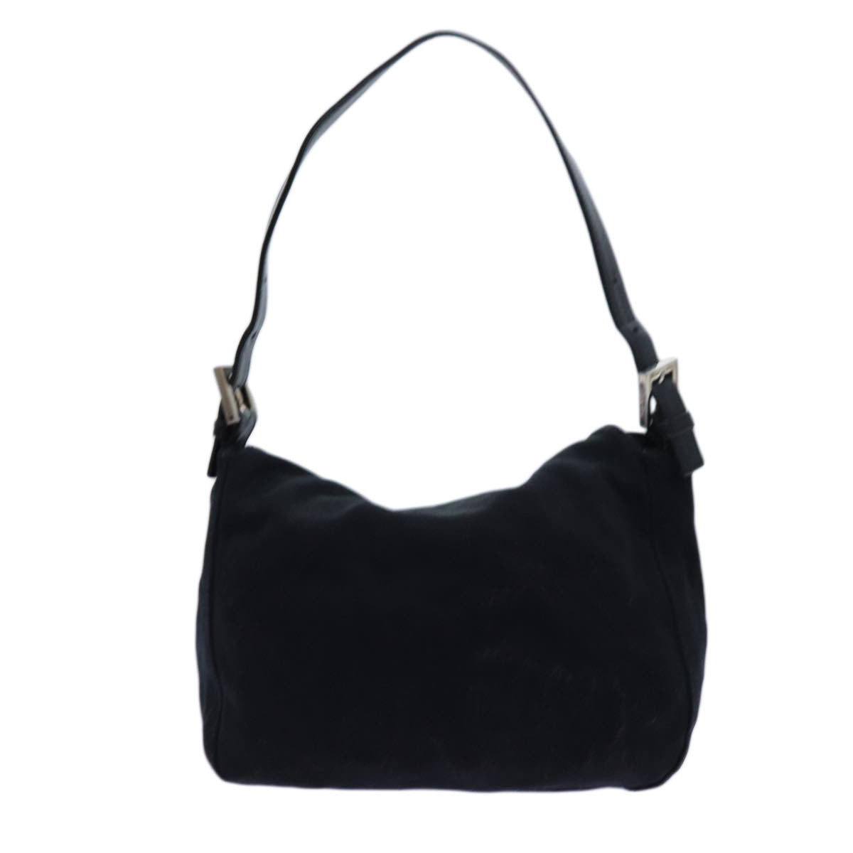 Luxury Fendi Mamma Baguette Shoulder Bag Nylon Blackep4044