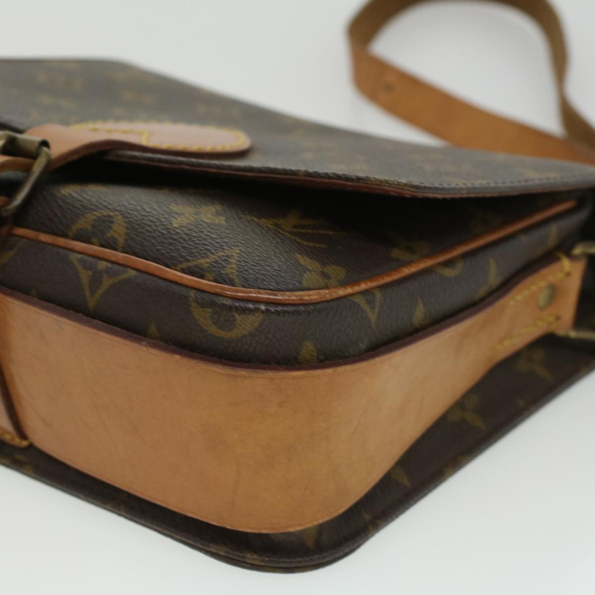 LOUIS VUITTON Monogram Cartouchiere MM Shoulder Bag M51253 LV ep405