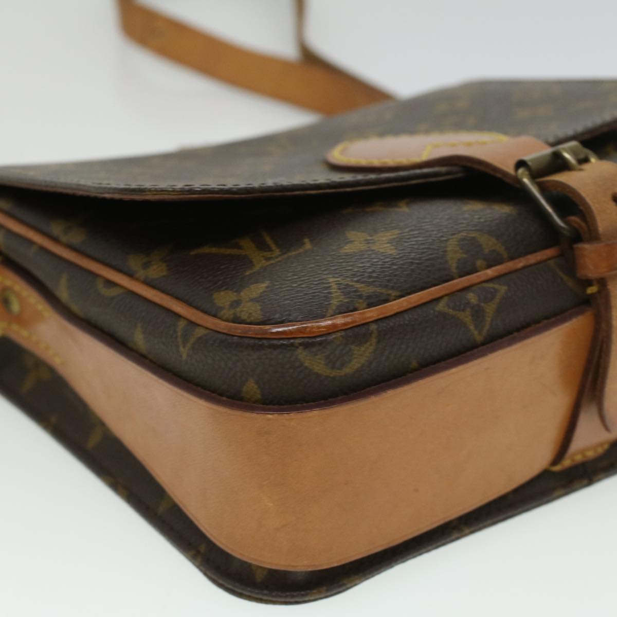 LOUIS VUITTON Monogram Cartouchiere MM Shoulder Bag M51253 LV ep405