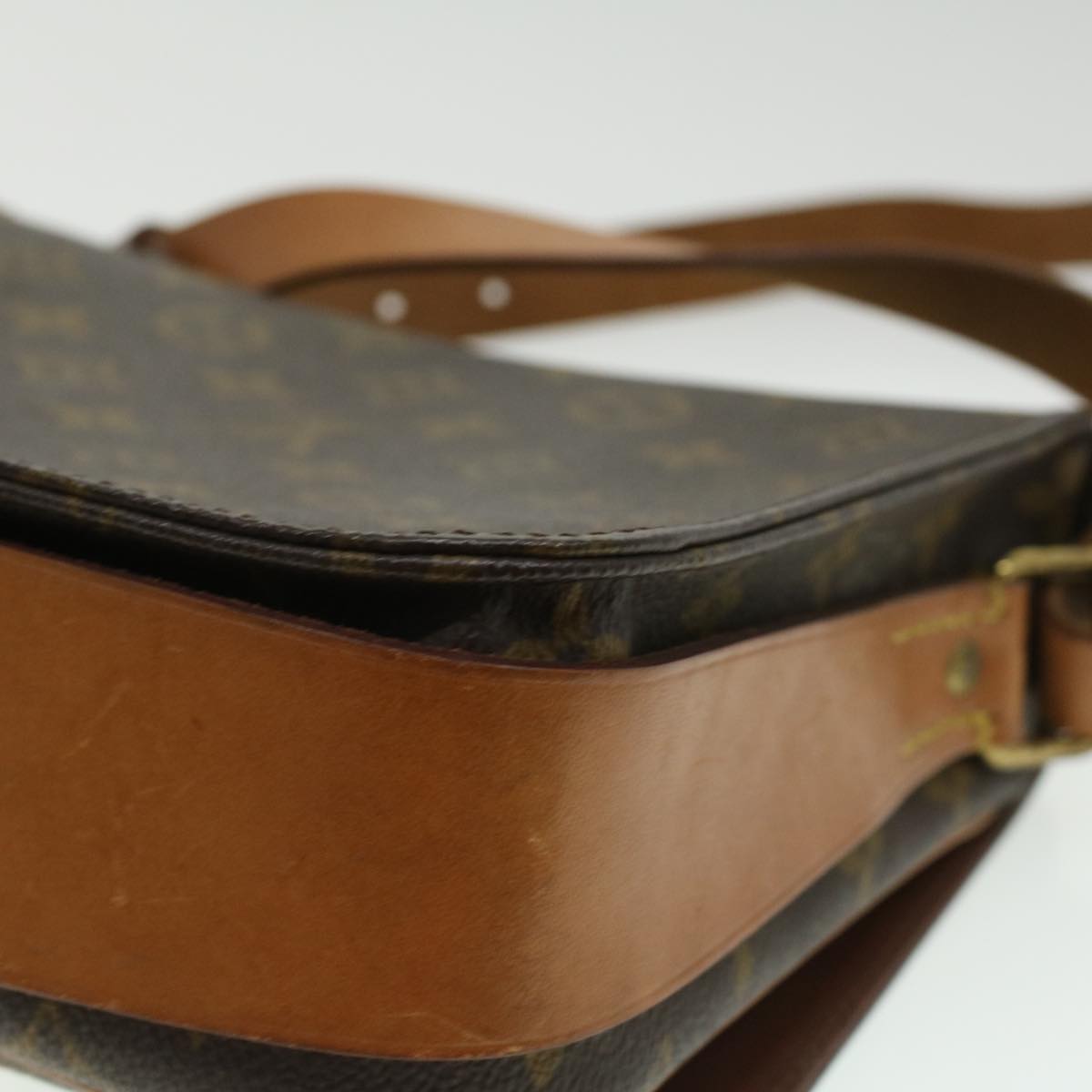 LOUIS VUITTON Monogram Cartouchiere MM Shoulder Bag M51253 LV ep405