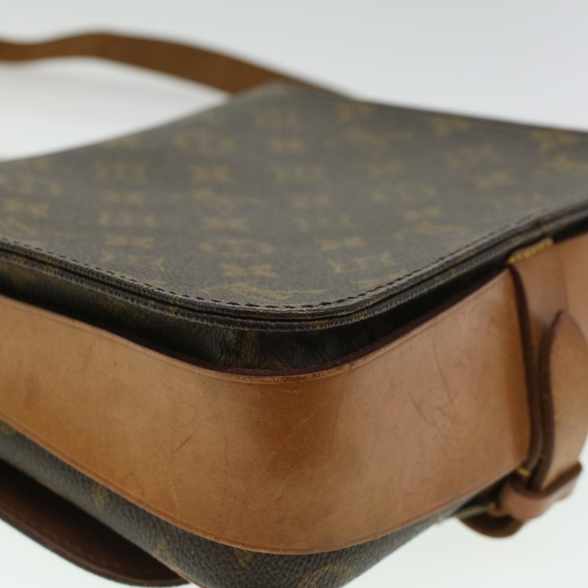 LOUIS VUITTON Monogram Cartouchiere MM Shoulder Bag M51253 LV ep405