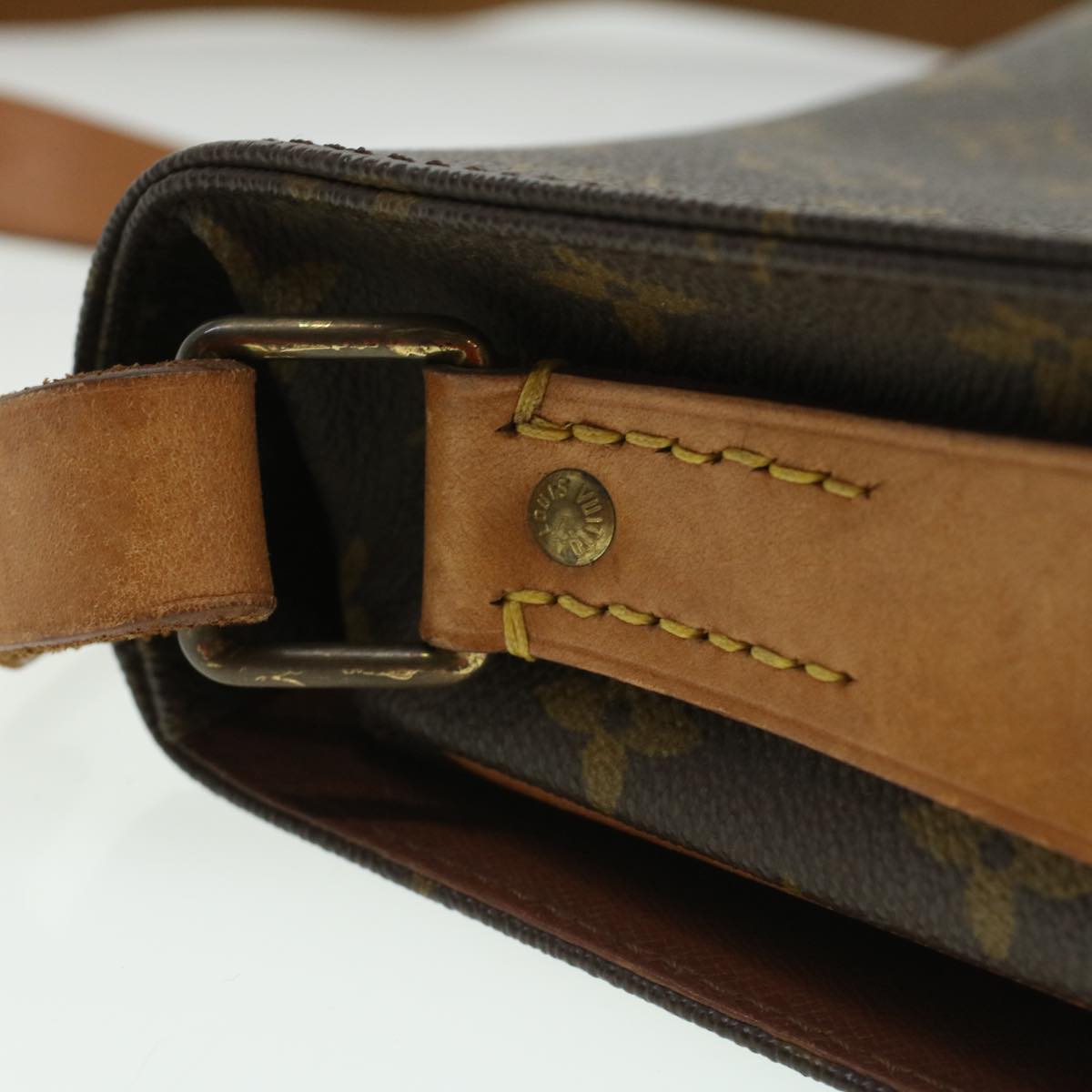 LOUIS VUITTON Monogram Cartouchiere MM Shoulder Bag M51253 LV ep405