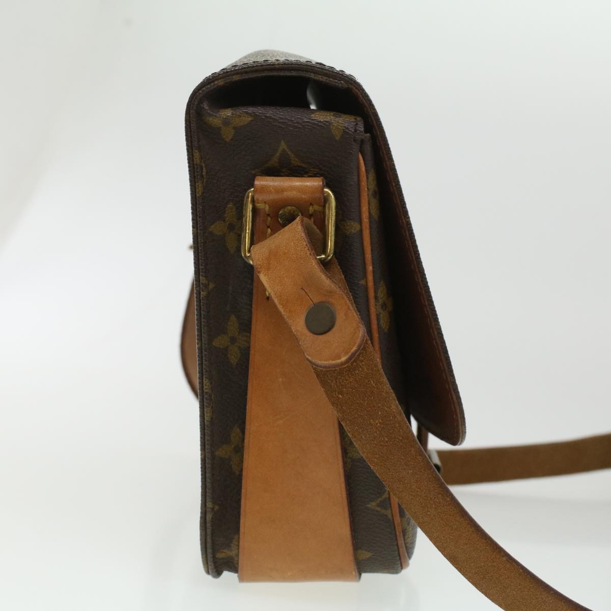 LOUIS VUITTON Monogram Cartouchiere MM Shoulder Bag M51253 LV ep405
