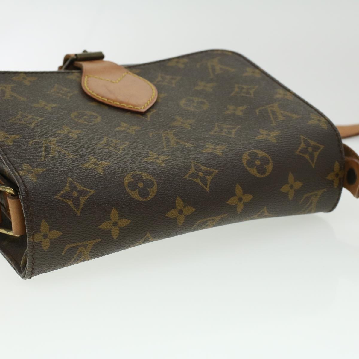 LOUIS VUITTON Monogram Cartouchiere MM Shoulder Bag M51253 LV ep405