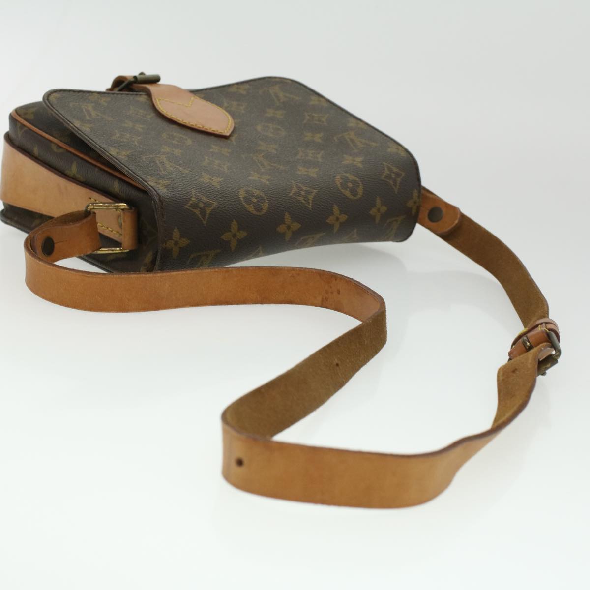 LOUIS VUITTON Monogram Cartouchiere MM Shoulder Bag M51253 LV ep405