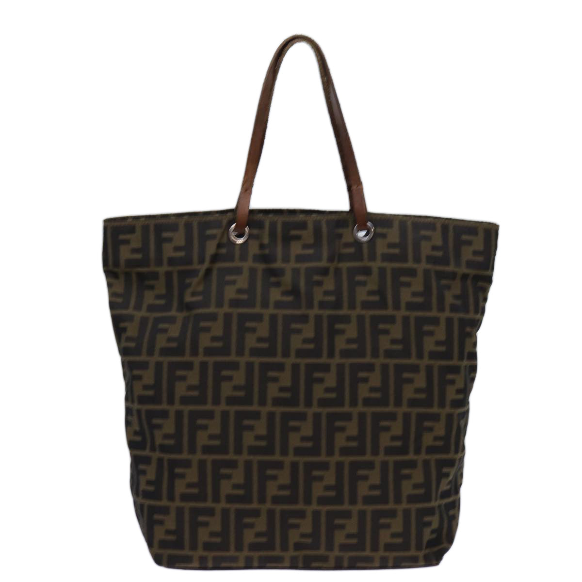 Luxury Fendi Zucca Canvas Tote Bag Black Brownep4053