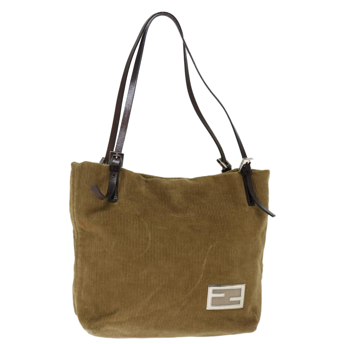 Luxury Fendi Tote Bag Corduroy Beigeep4054