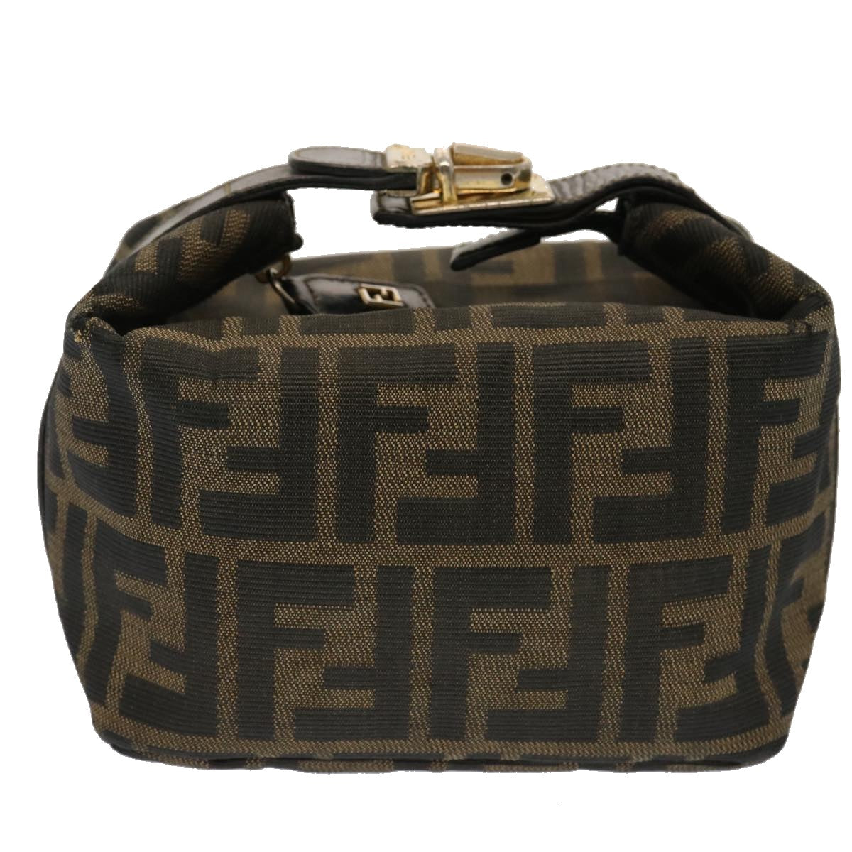 Luxury Fendi Zucca Canvas Hand Bag Brown Blackep4066