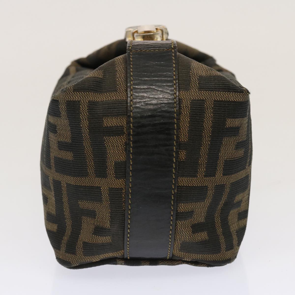 Luxury Fendi Zucca Canvas Hand Bag Brown Blackep4066