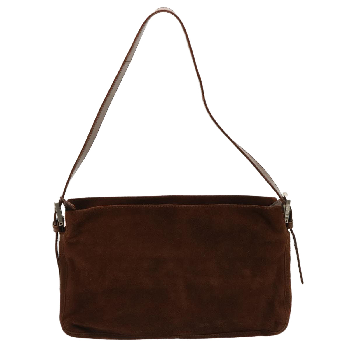 Luxury Fendi Mamma Baguette Shoulder Bag Suede Brownep4073