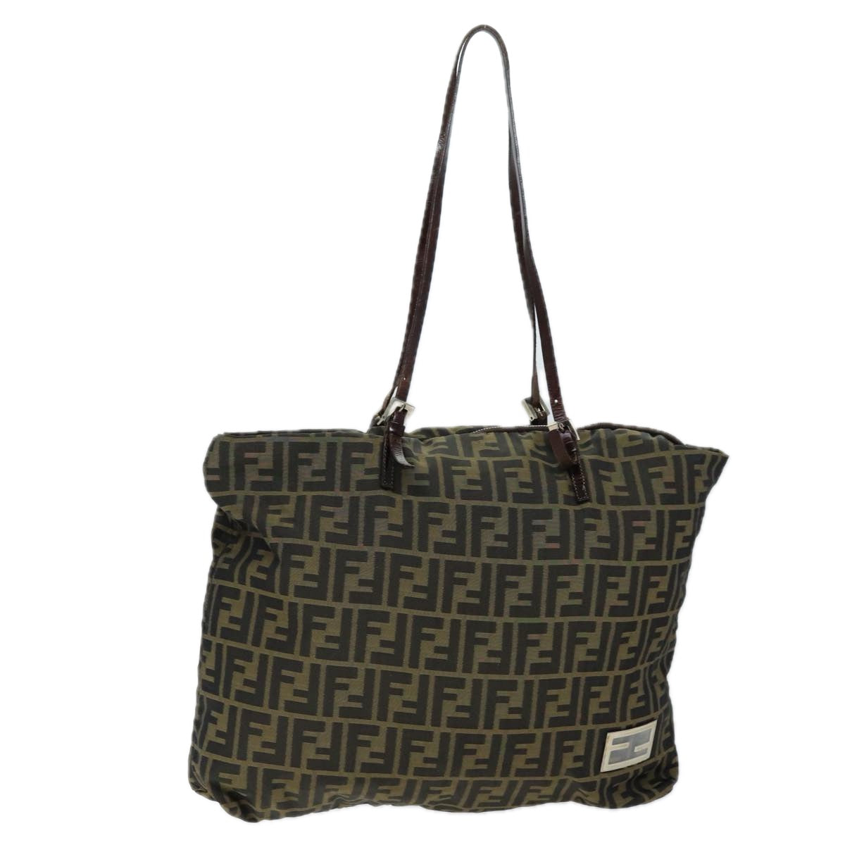 Luxury Fendi Zucca Canvas Tote Bag Brown Blackep4139