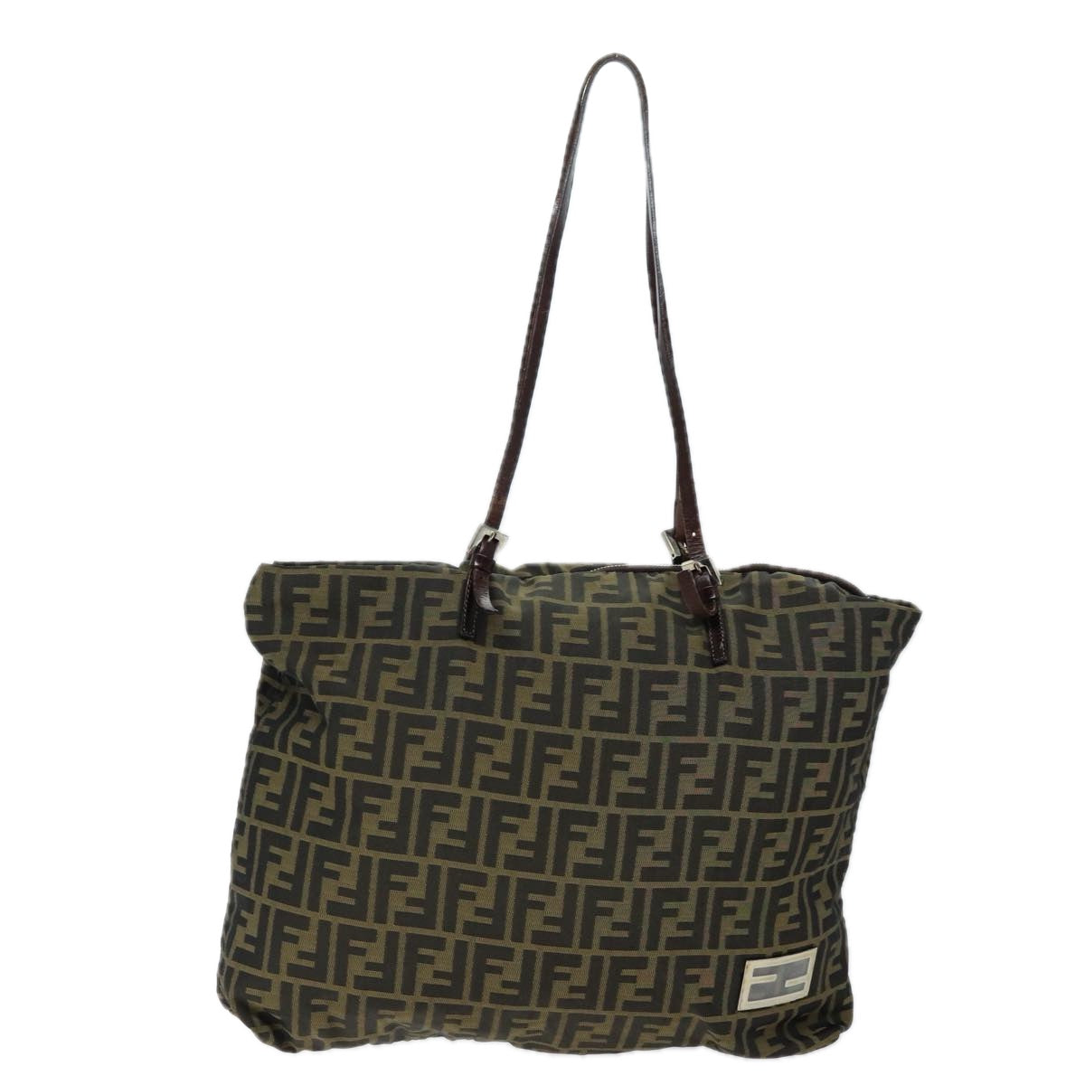 Luxury Fendi Zucca Canvas Tote Bag Brown Blackep4139