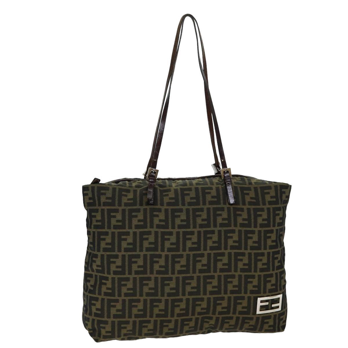 Luxury Fendi Zucca Canvas Tote Bag Black Brownep4185