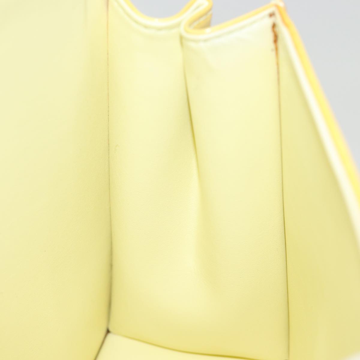 LOUIS VUITTON Monogram Vernis Spring Street Bag Lime Yellow M91068 ep4194