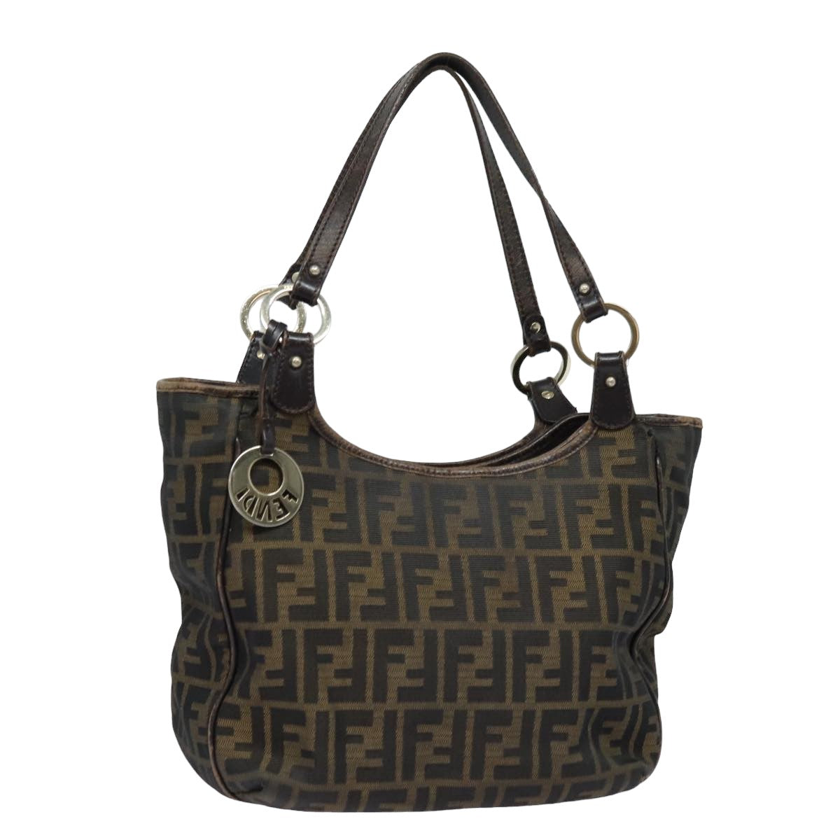 Luxury Fendi Zucca Canvas Tote Bag Brown Blackep4207