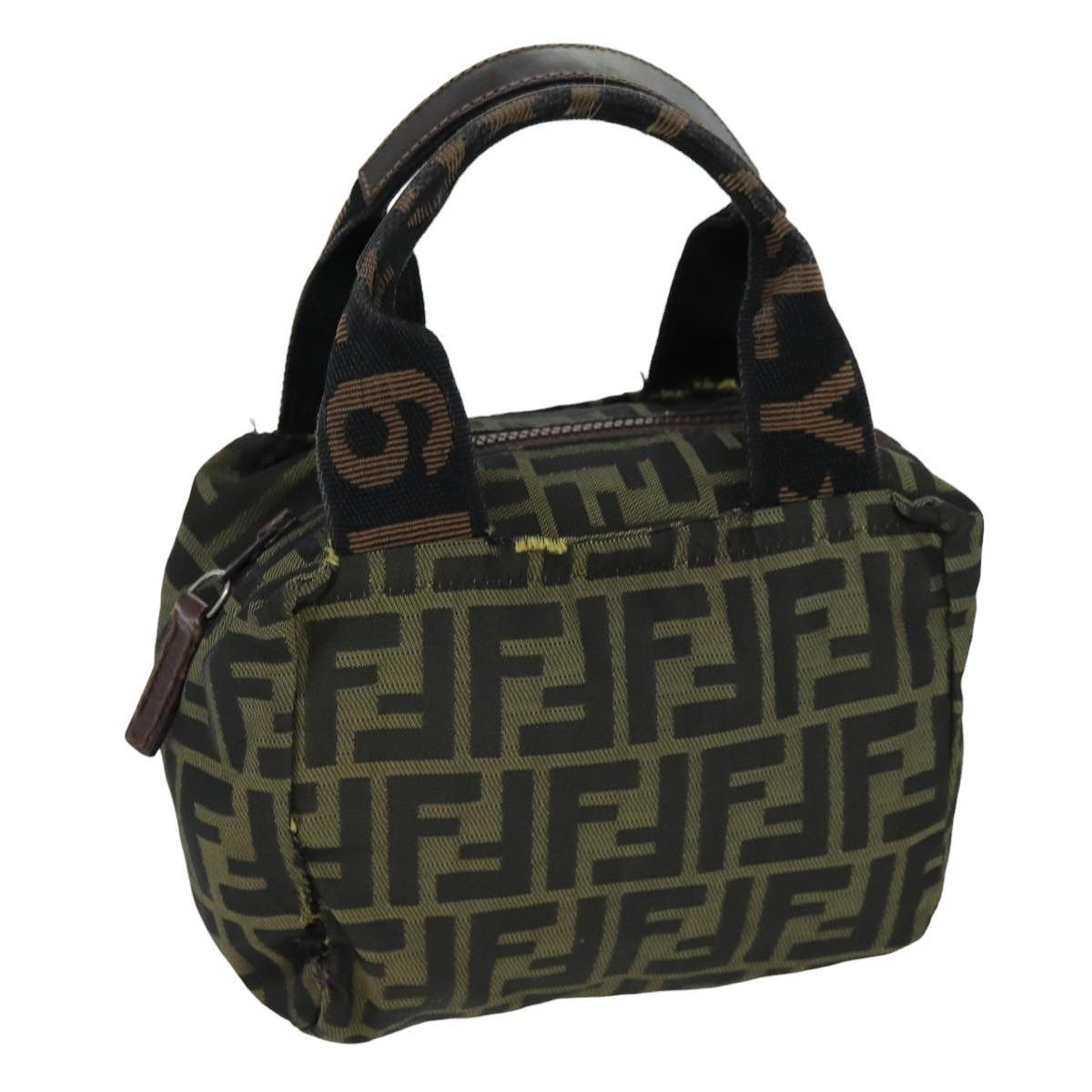 Luxury Fendi Zucca Canvas Hand Bag Black Brownep4208